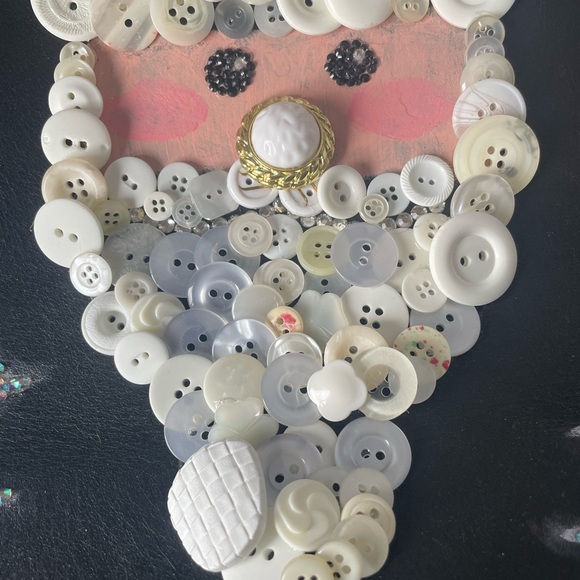 St. Nick Santa Face Christmas Crossbody Novelty Button Leather Purse - Picture 5 of 16